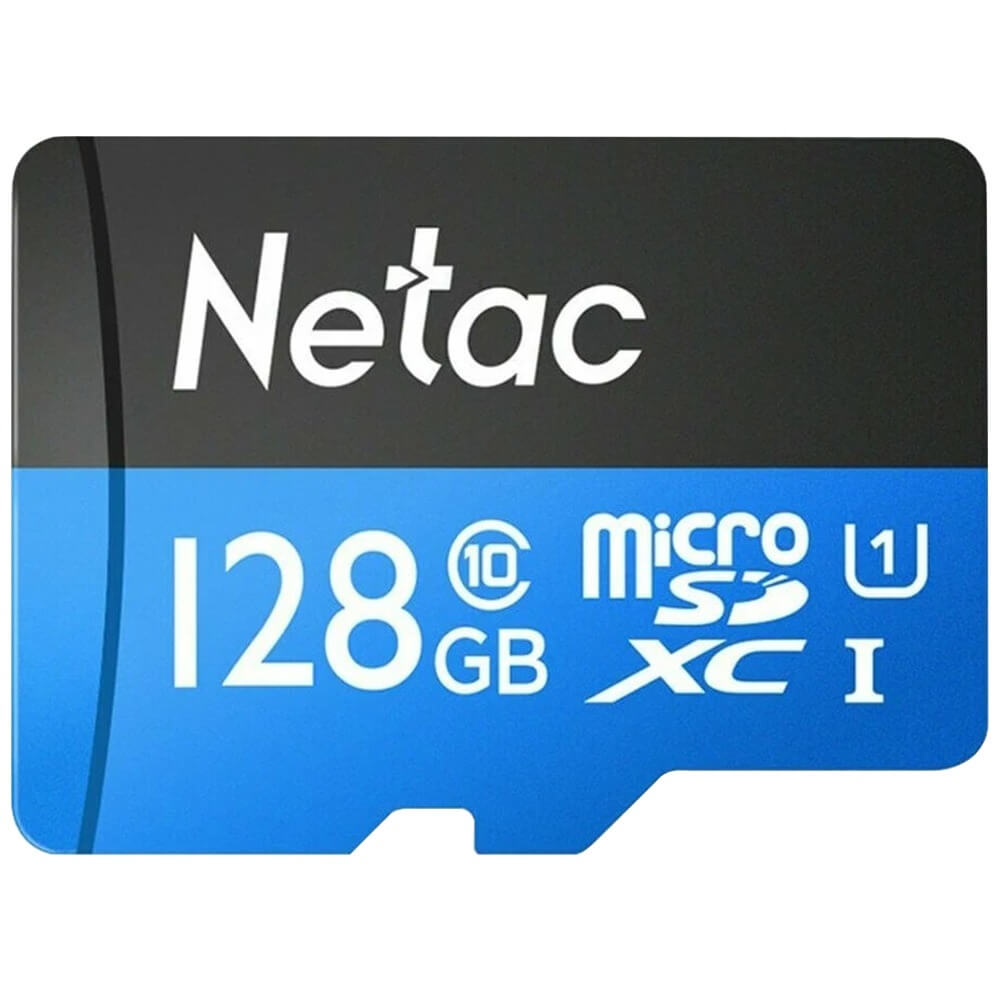 Карта памяти Netac microSDXC 128GB с адаптером (NT02P500STN-128G-R)