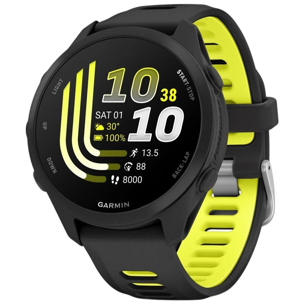 Смарт-часы Garmin Forerunner 170 42.6 мм жёлто-чёрный (010-03920-00)