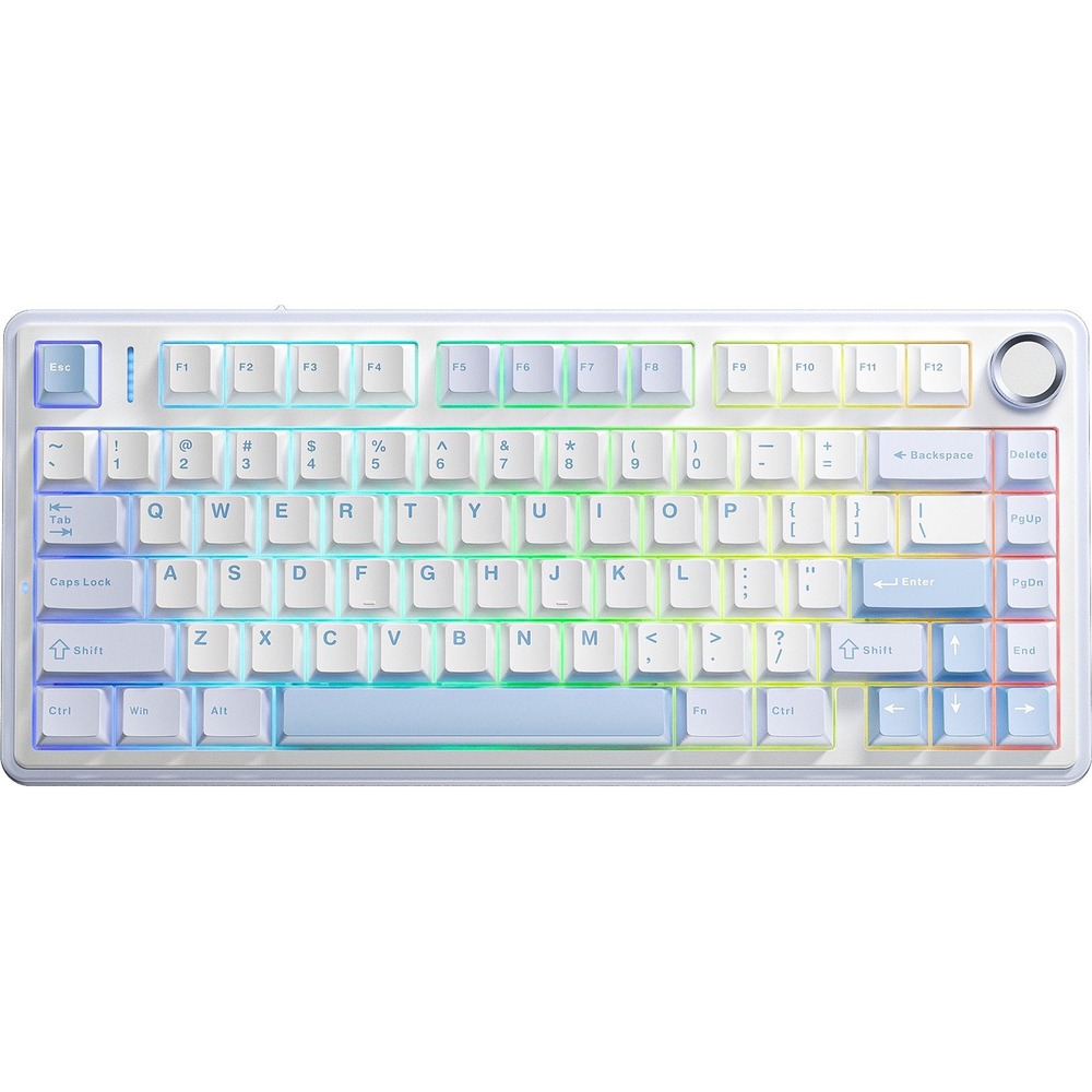 Клавиатура AULA F75 Blue-White-Dark Blue Graywood Switches