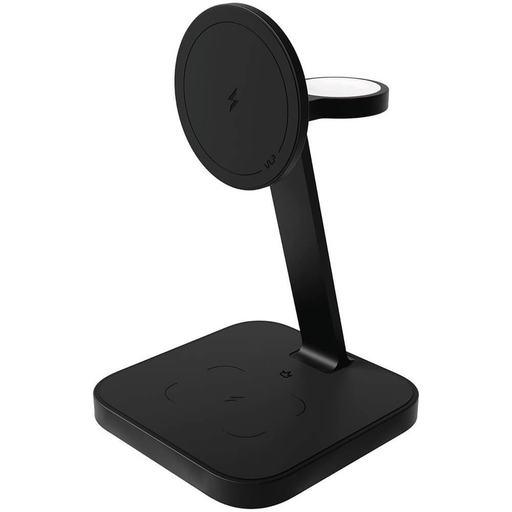 Беспроводное зарядное устройство VLP Unity Power 3 в 1 для Apple черный (1092007)