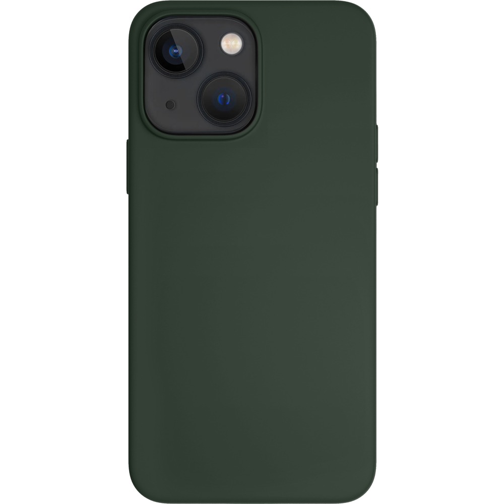 Чехол VLP Liquid Silicone MagSafe для iPhone 14, тёмно-зелёный