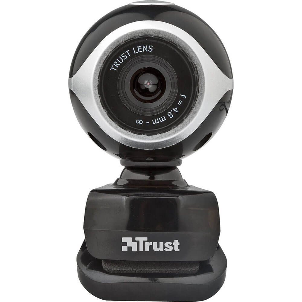 Веб-камера Trust Exis Webcam, Black/Silver (17003)
