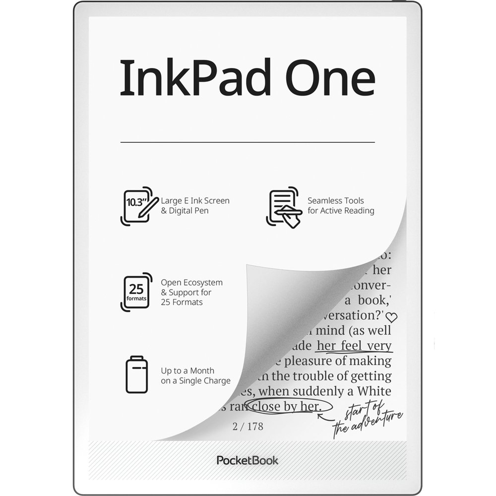 Электронная книга PocketBook InkPad One чёрный (PB1030-8-WW)