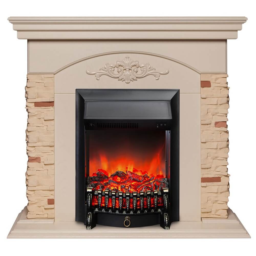 Камин RealFlame Neapolis STD/EUG WT+Fobos LUX BL