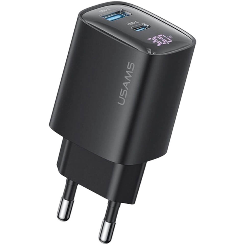 Зарядное устройство Usams CC229 GaN Fast Charger 30W (CC229TC01) чёрный