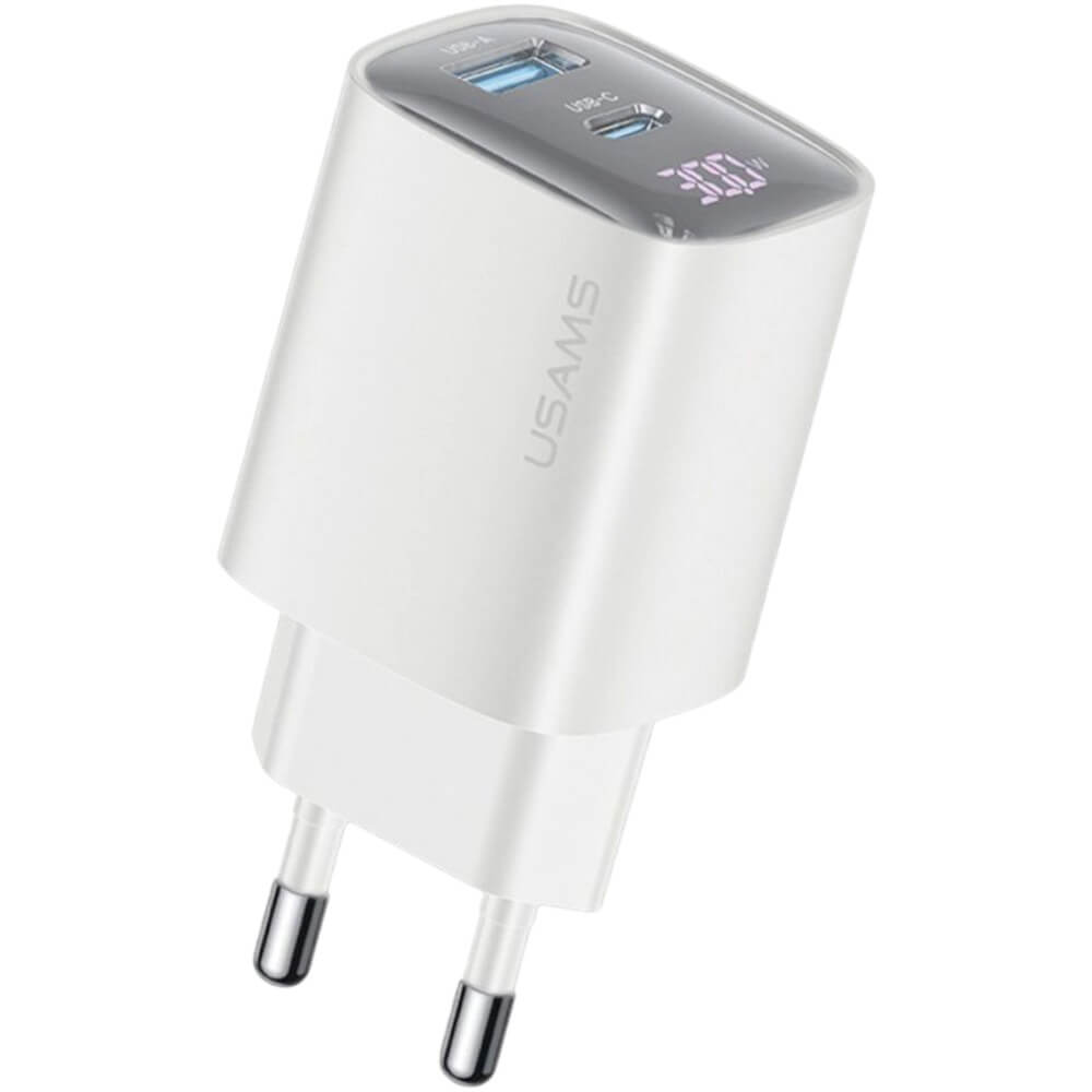 Зарядное устройство Usams CC229 GaN Fast Charger 30W CC229TC02 белый 2590₽