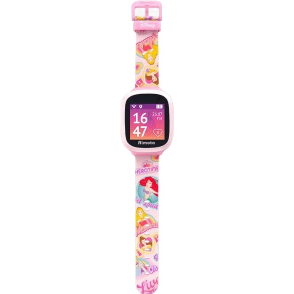 Детские умные часы Кнопка жизни Aimoto Принцессы Дисней (9301110), цвет розовый Aimoto Принцессы Дисней (9301110) - фото 1