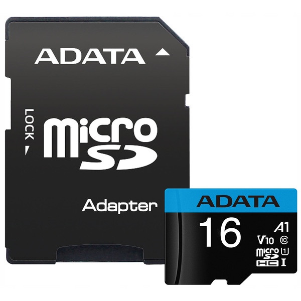 Карта памяти ADATA MicroSD 16GB Class 10 (AUSDH16GUICL10A1-RA1) MicroSD 16GB Class 10 (AUSDH16GUICL10A1-RA1) - фото 1