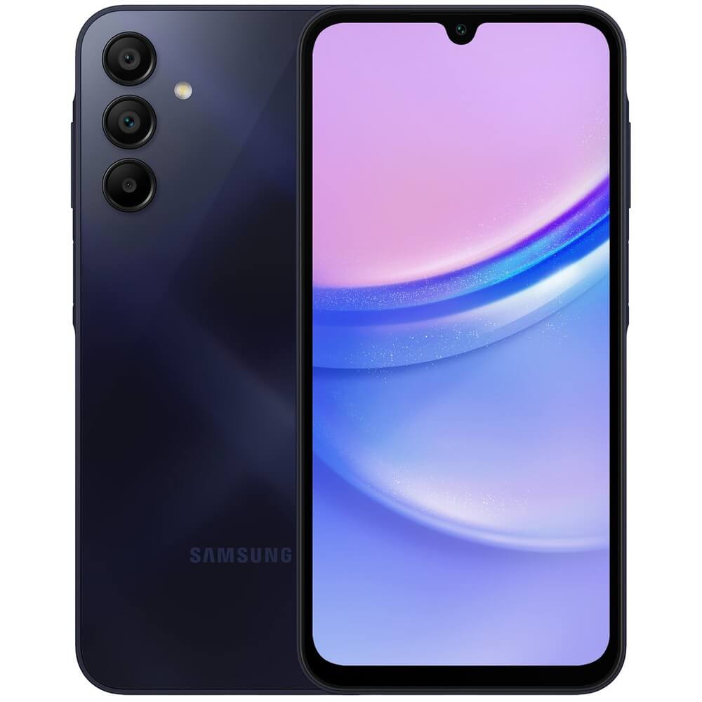 Смартфон Samsung Galaxy A15 128 ГБ тёмно-синий
