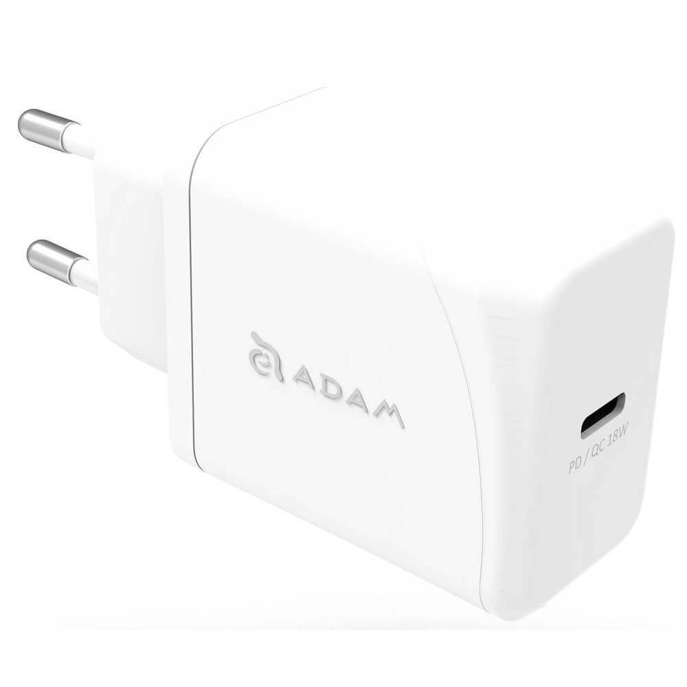 Зарядное устройство Adam Elements OMNIA F1 (USB Type-C), белый OMNIA F1 (USB Type-C), белый - фото 1