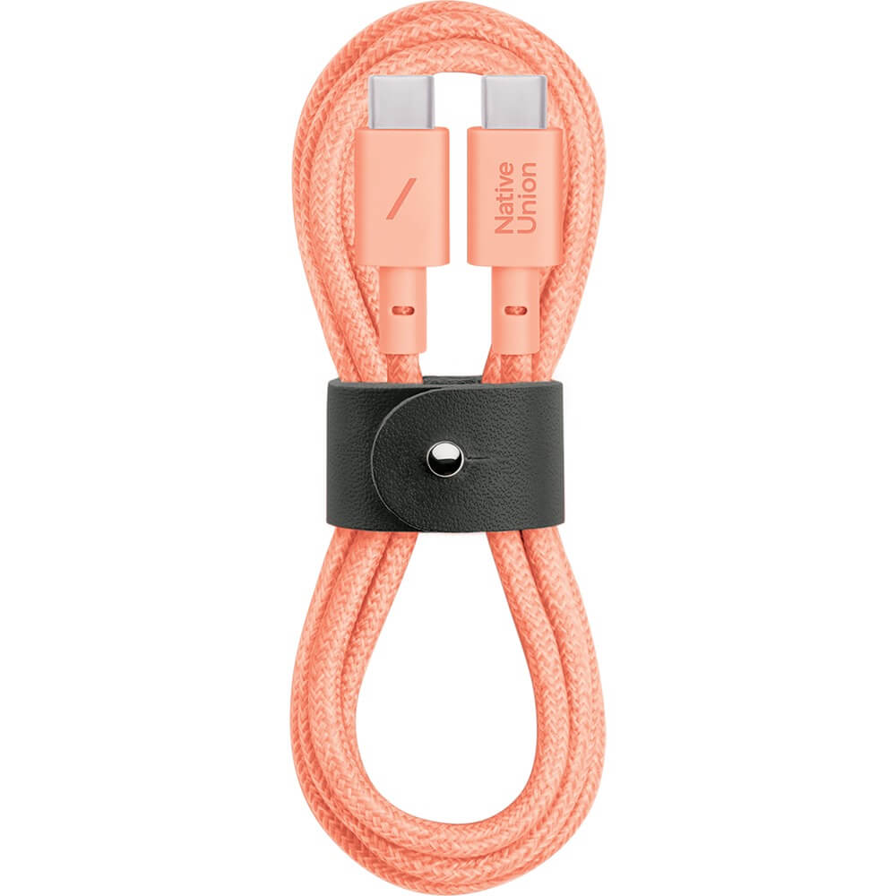 Кабель Native Union BELT-C-APR-2-NP Belt Cable USB-C 1.2 м, оранжевый