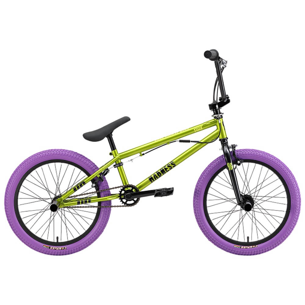 Велосипед Stark Madness BMX 3 зелёно-чёрный HQ-0014146 3053000₽