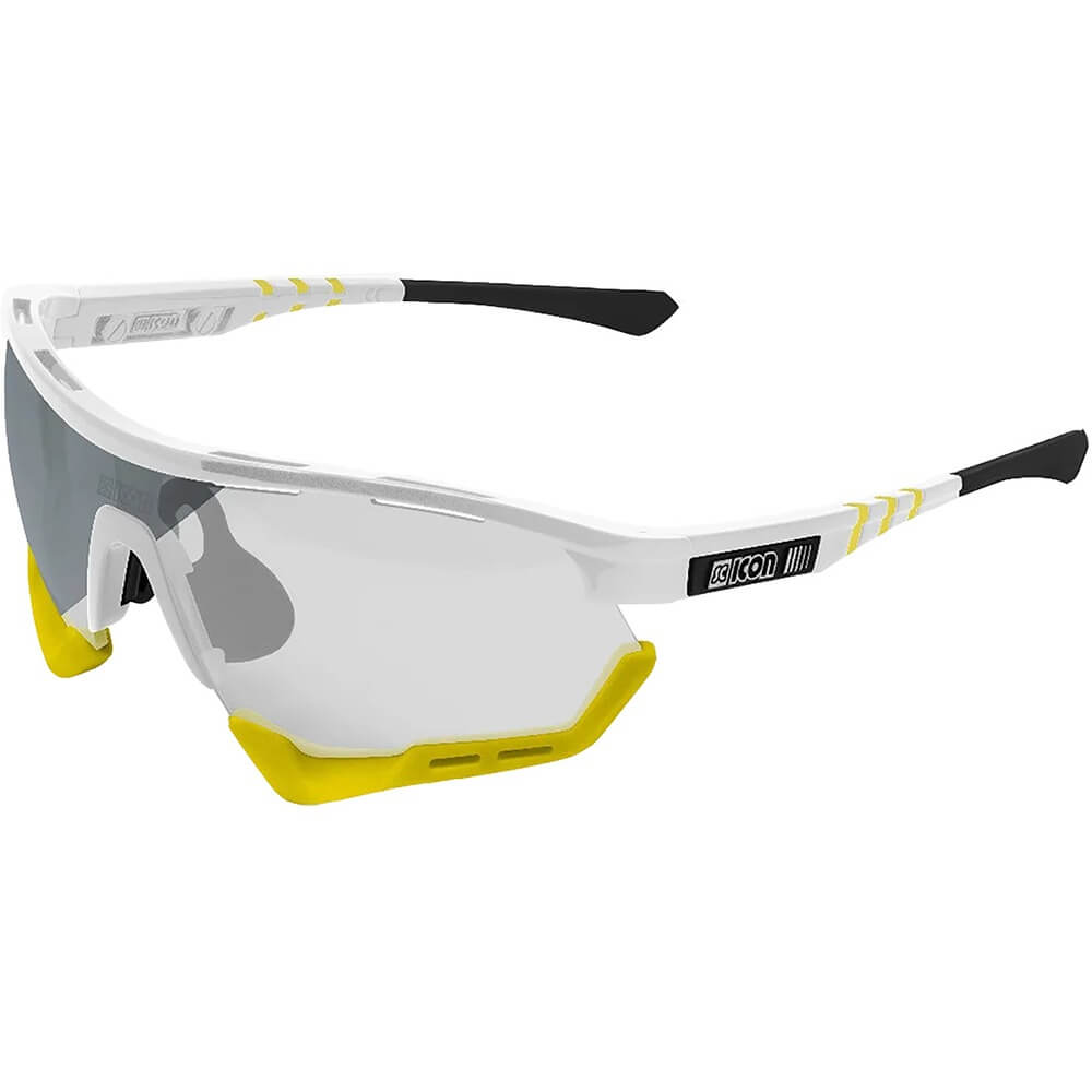 Спортивные очки Scicon Aerotech XL White Gloss/Photochromic Silver Mirror