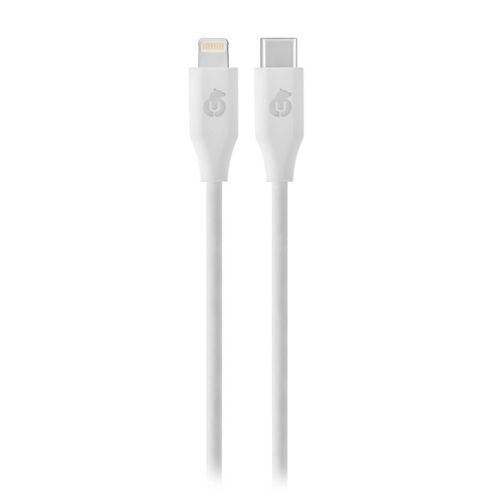 Кабель uBear Life (USB-C-Lightning), белый
