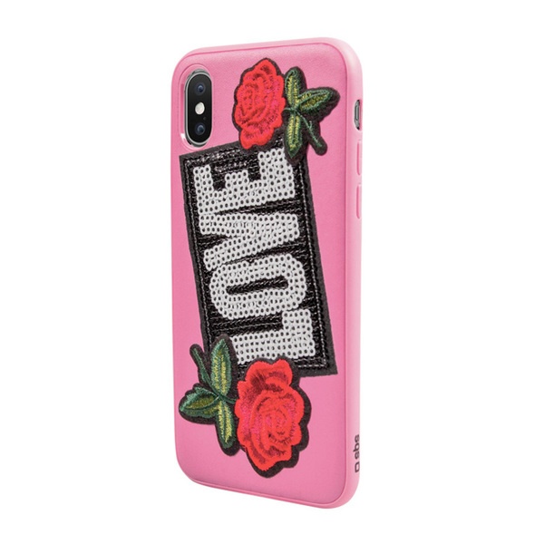 Чехол для смартфона SBS Ladies Love Patch для Apple iPhone X, розовый