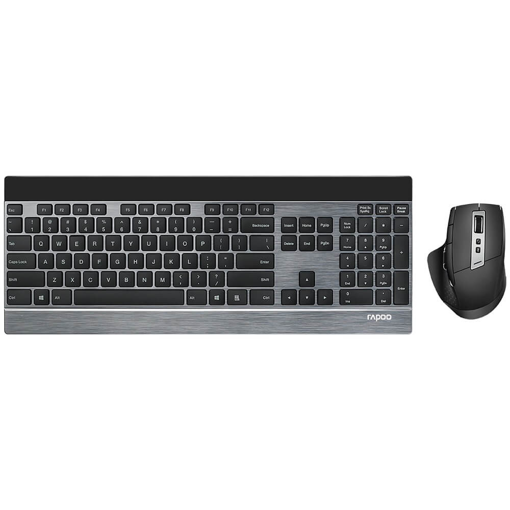 Комплект клавиатуры и мыши Rapoo MT980s чёрный - фото 1