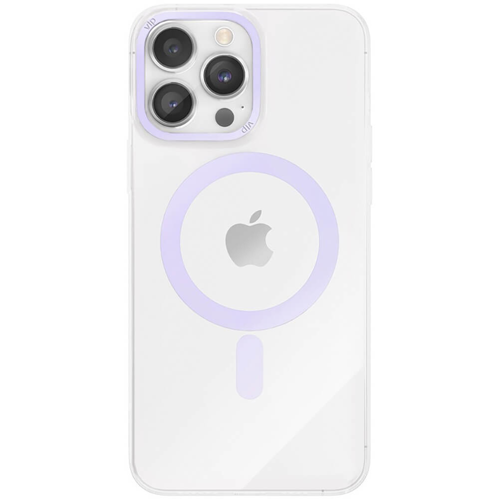 Чехол VLP Line Case with MagSafe для iPhone 14 Pro Max, фиолетовый