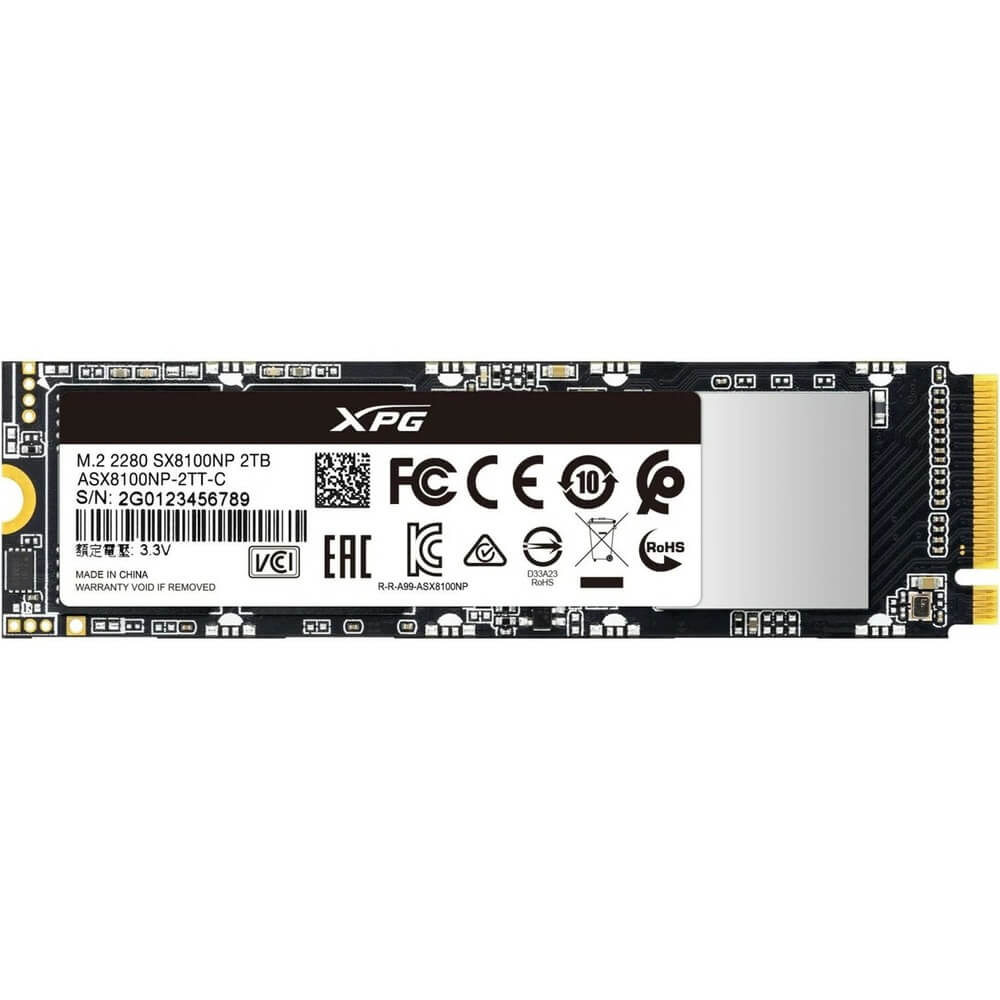 Жесткий диск ADATA SSD XPG SX8100 2 ТБ (ASX8100NP-2TT-C)