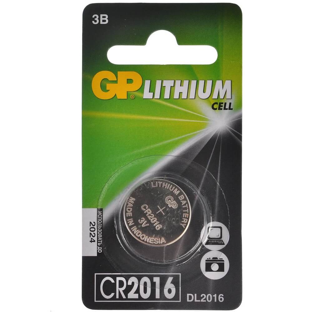 Батарейка GP Lithium CR2016-2C1