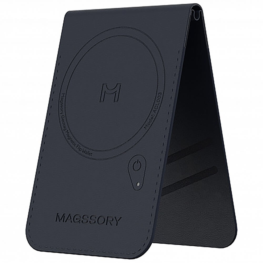 Картхолдер Magssory Geotag Magnetic Flip Wallet с Magsafe синий