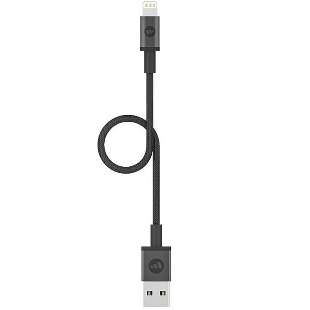 Кабель Mophie USB-Lightning, 9 cм, чёрный