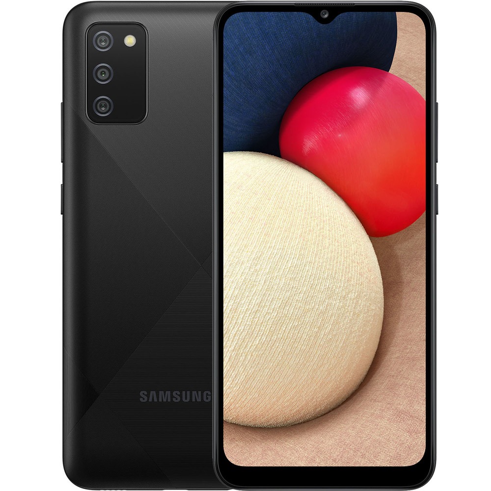 Смартфон Samsung Galaxy A02s 32 ГБ чёрный - фото 1