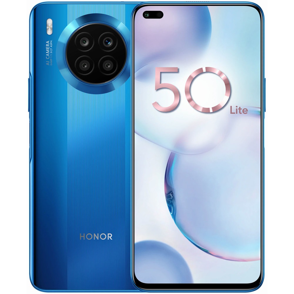 Смартфон Honor 50 Lite 128 ГБ насыщенный синий