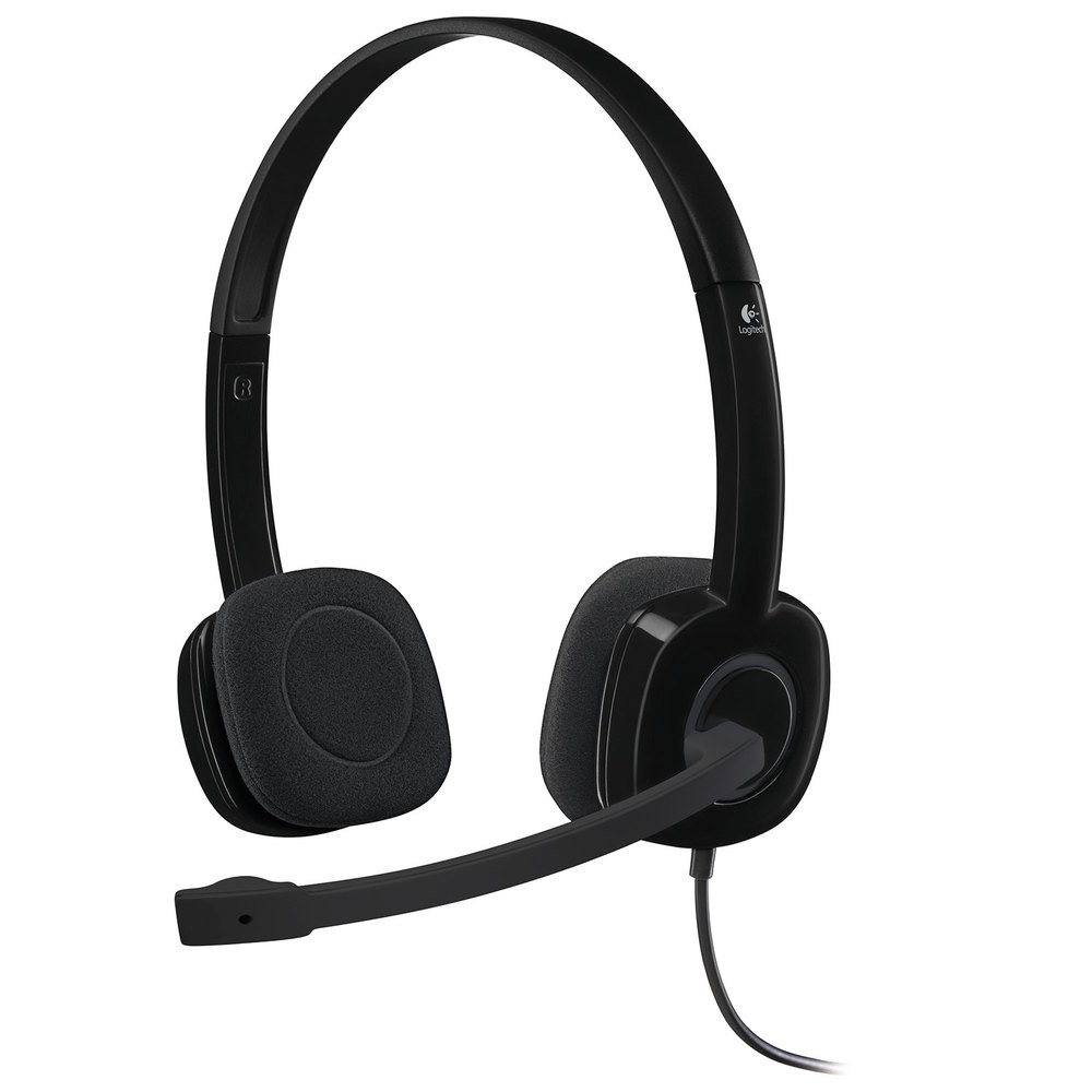 Компьютерная гарнитура Logitech Headset H151 Stereo black, цвет чёрный