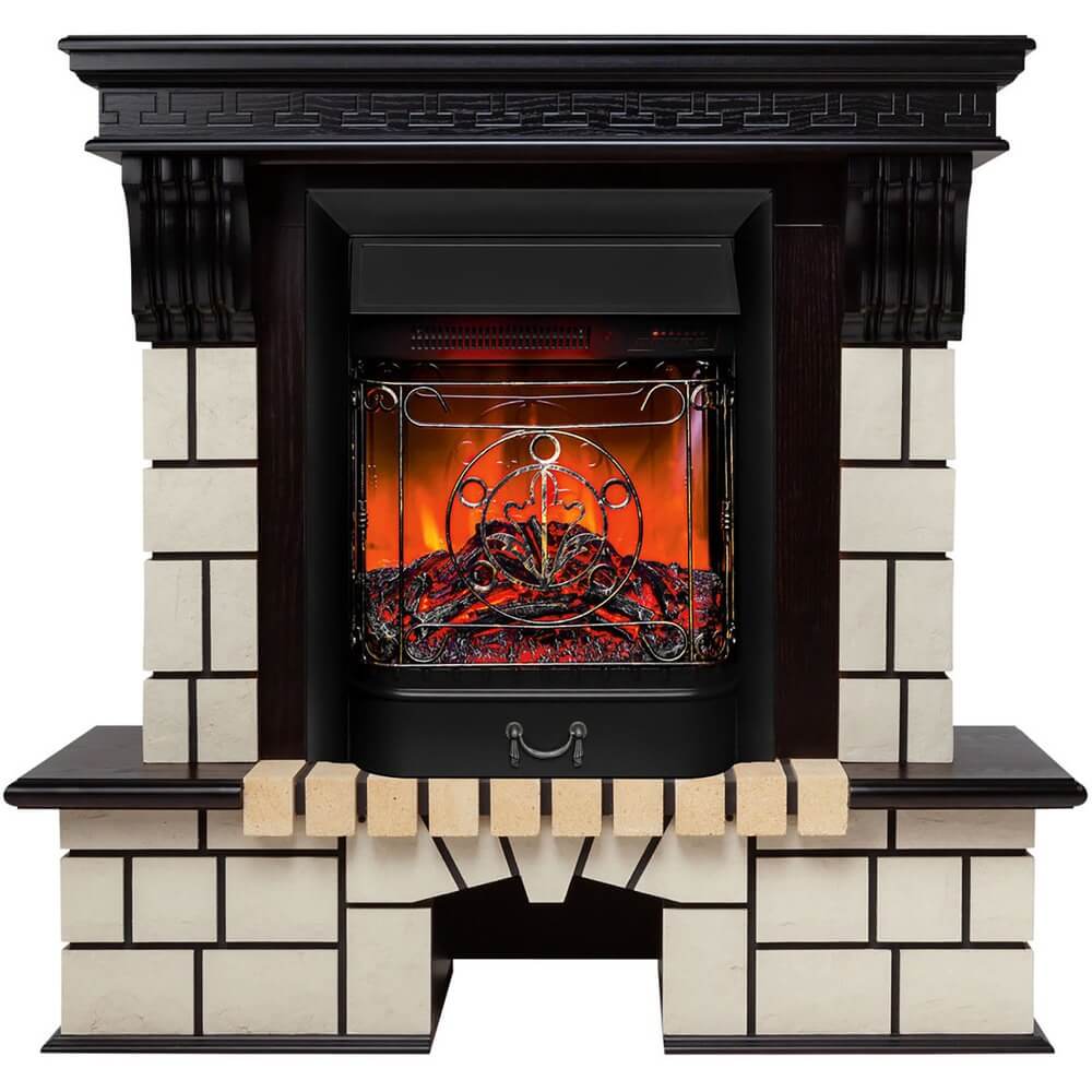 Камин RealFlame Stone New STD AO + Majestic LUX BL