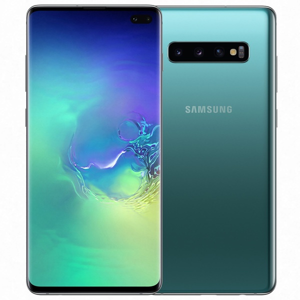 Смартфон Samsung Galaxy S10+ аквамарин, цвет зеленый Galaxy S10+ аквамарин - фото 1