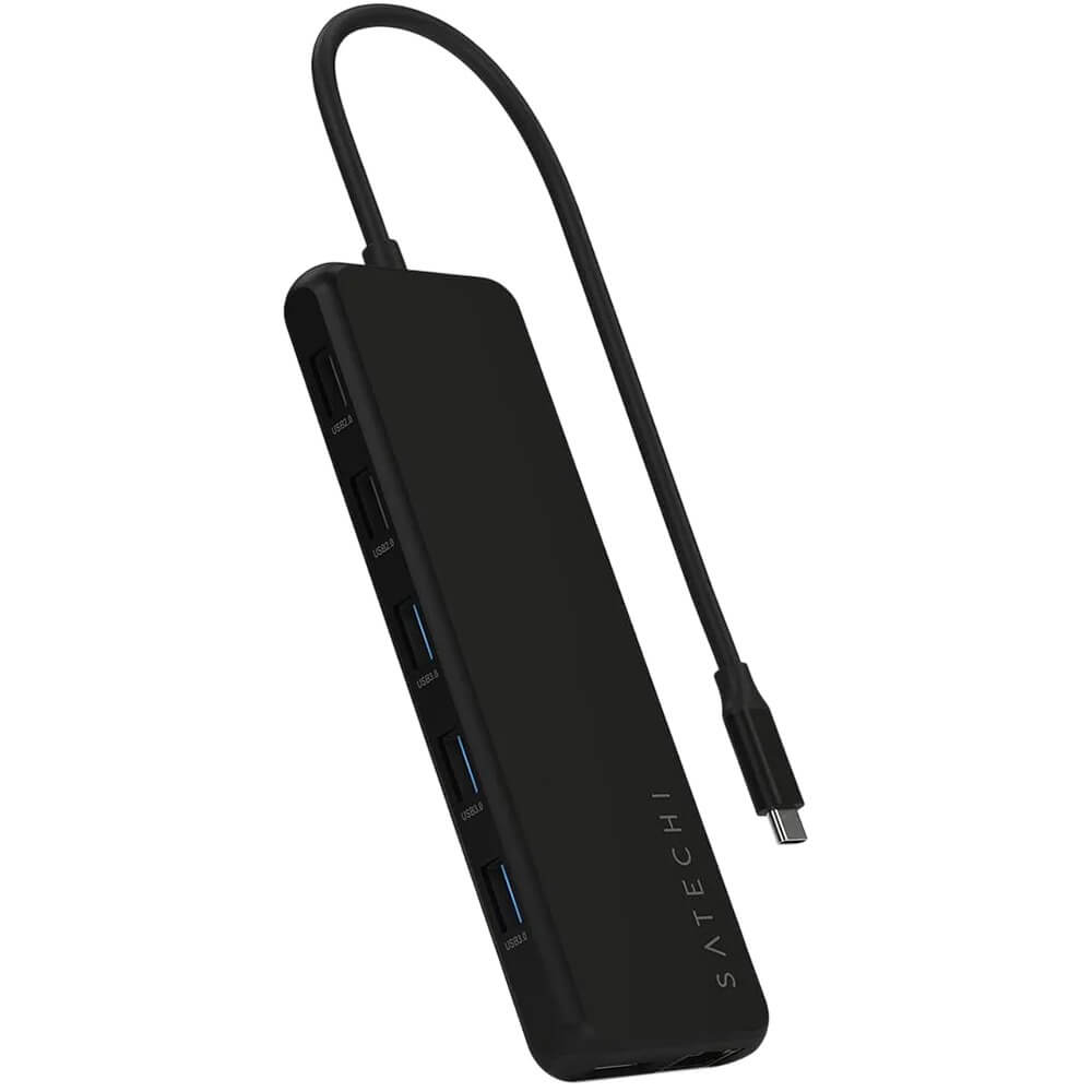 Адаптер для ноутбука Satechi 13-in-1 USB-C Triple Display Multiport Adapter чёрный (ST-P3D13K)