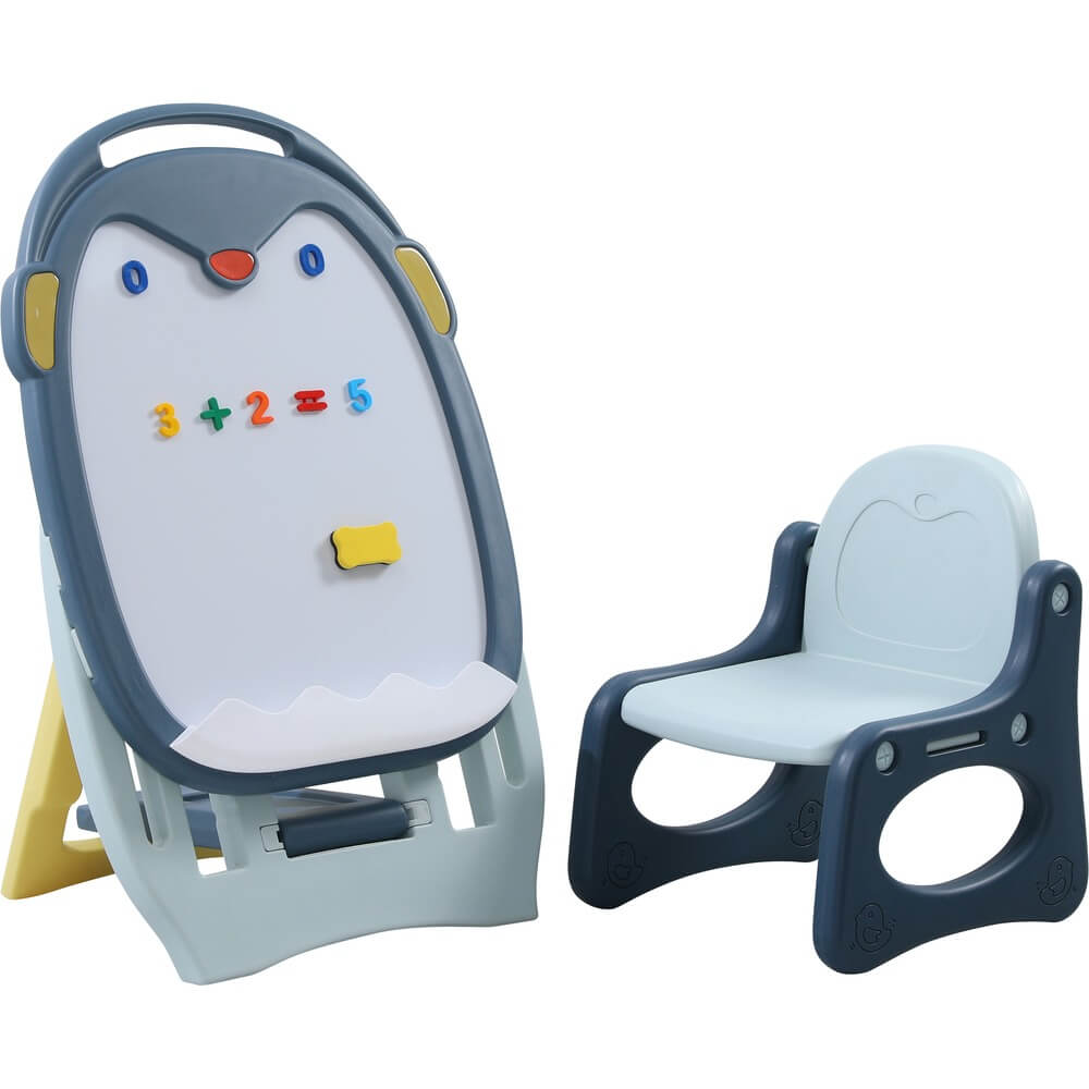 Развивающий детский мольберт UNIX Kids синий (PPDBBLU)