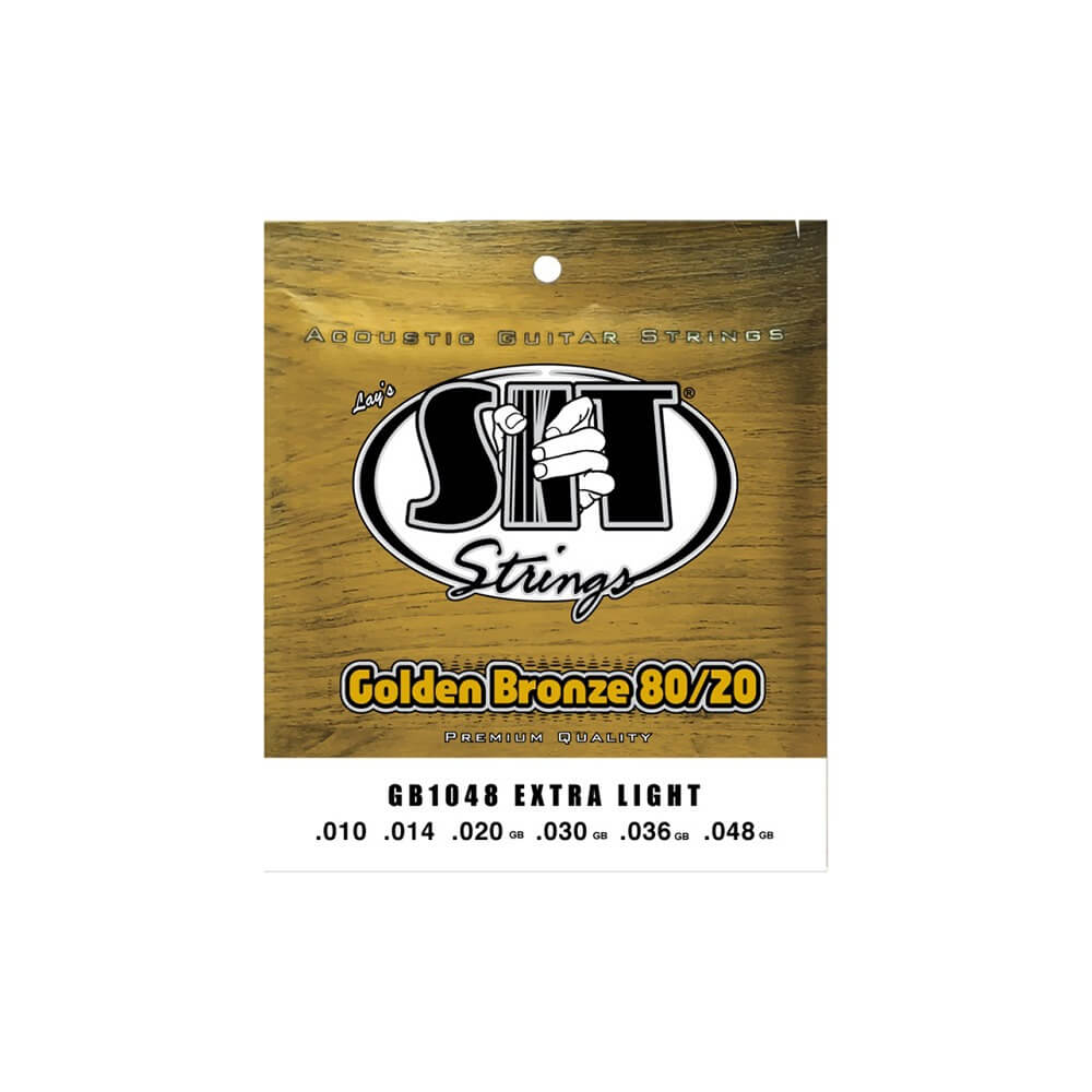 Струны SIT GB1048 Golden Bronze Extra Light 80/20 (10-48) GB1048 Golden Bronze Extra Light 80/20 (10-48) - фото 1