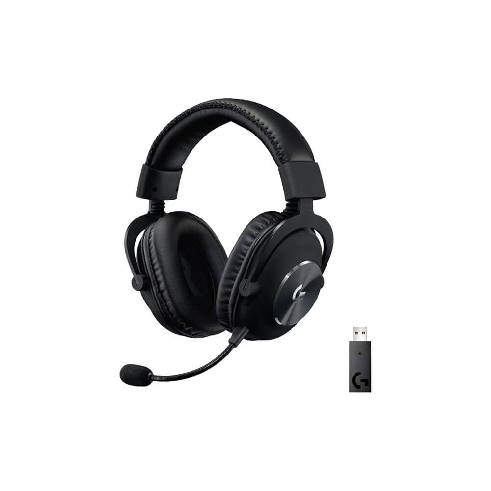 Компьютерная гарнитура Logitech Pro X Lightspeed, чёрный (981-000907)