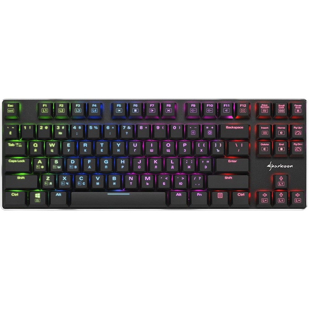 Клавиатура Sharkoon PureWriter TKL RGB Black