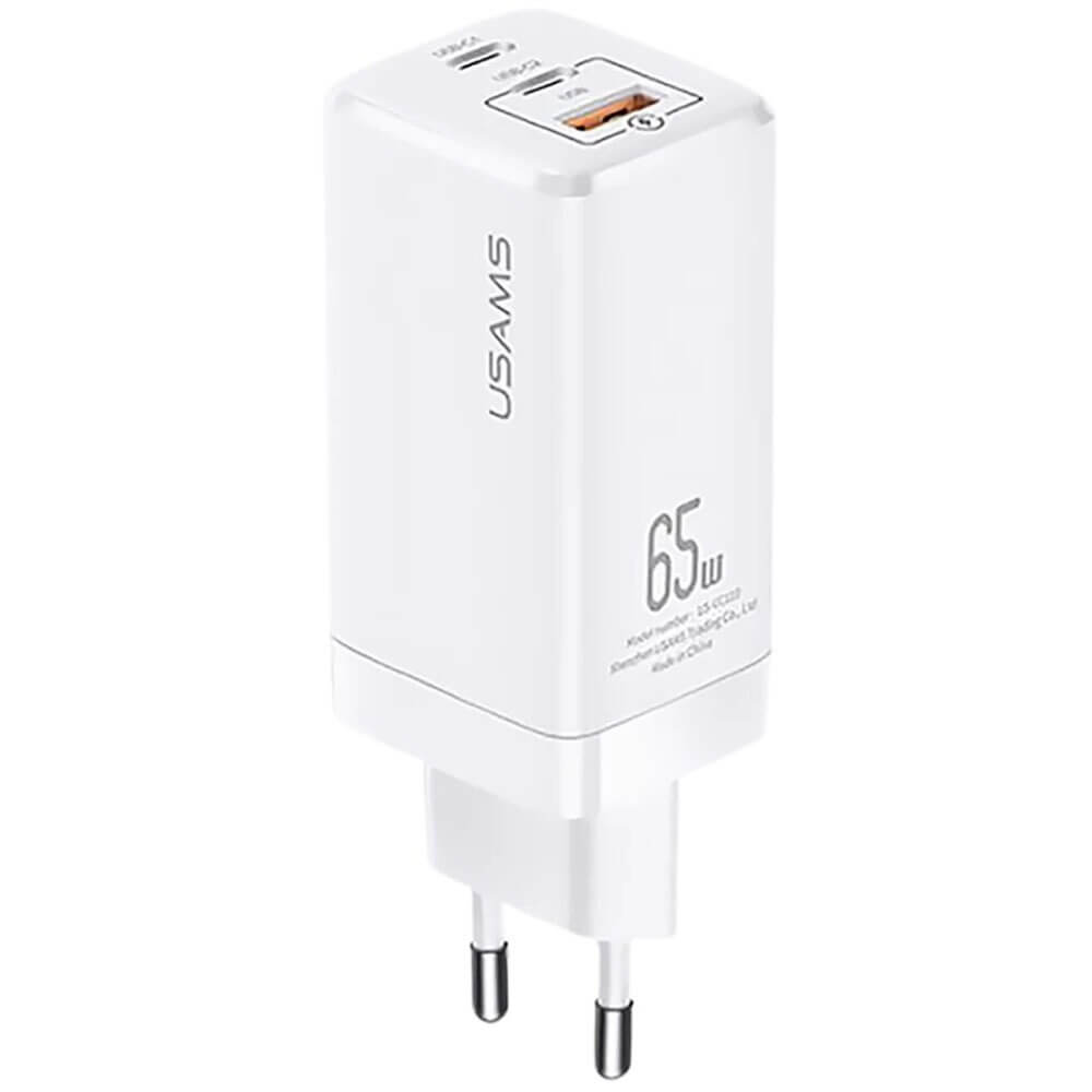 Зарядное устройство Usams US-CC110 T33 GaN Mini Fast 65W CC110TC02 белый 5990₽