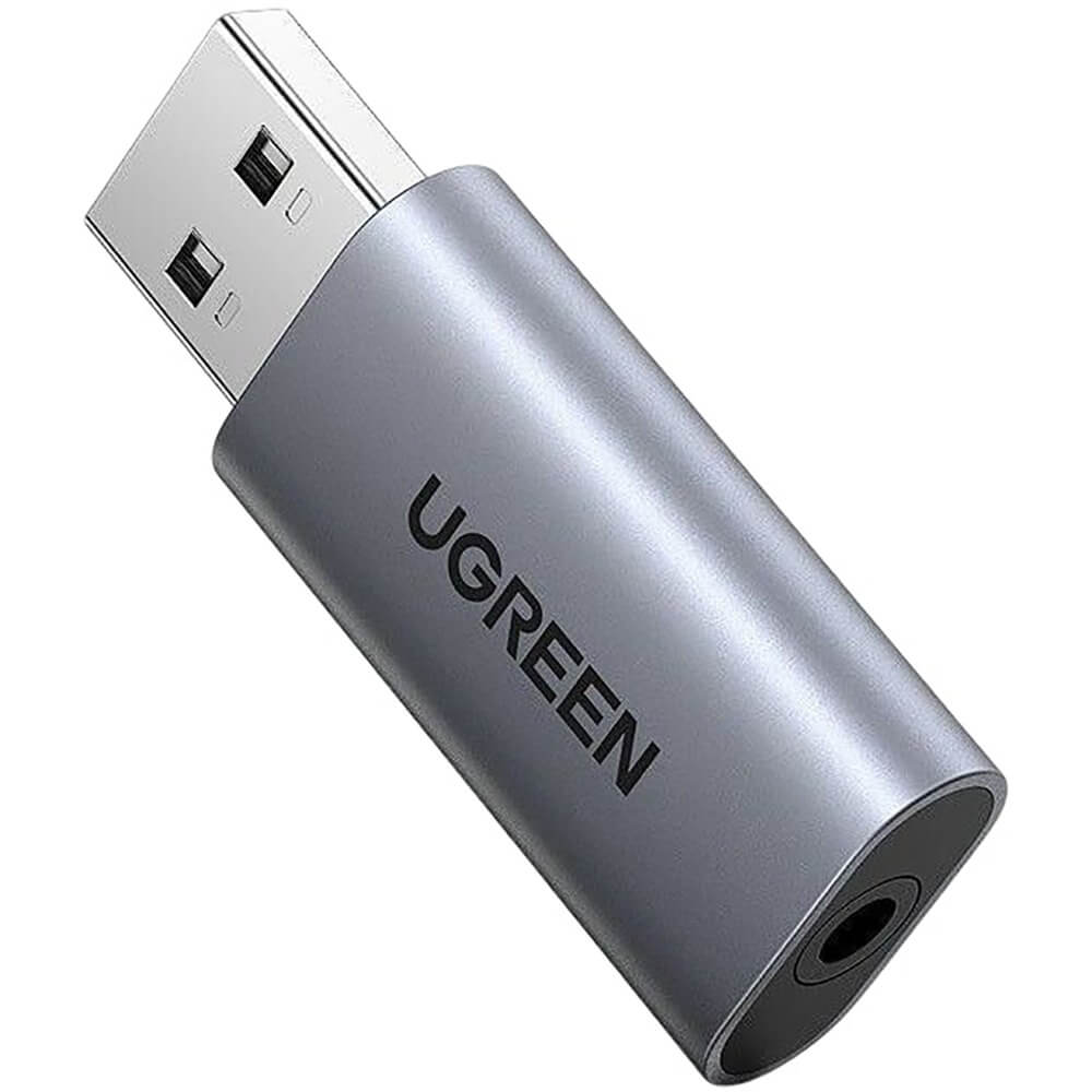 Внешняя звуковая карта Ugreen CM383 серый (80864)