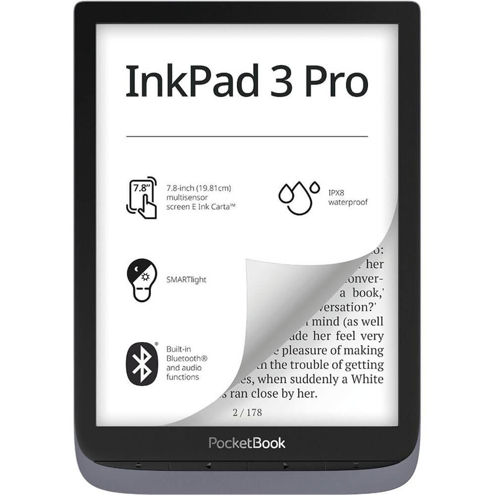 Электронная книга PocketBook 740 Pro InkPad 3 Pro Metallic Grey (PB740-2-J-WW), цвет серый