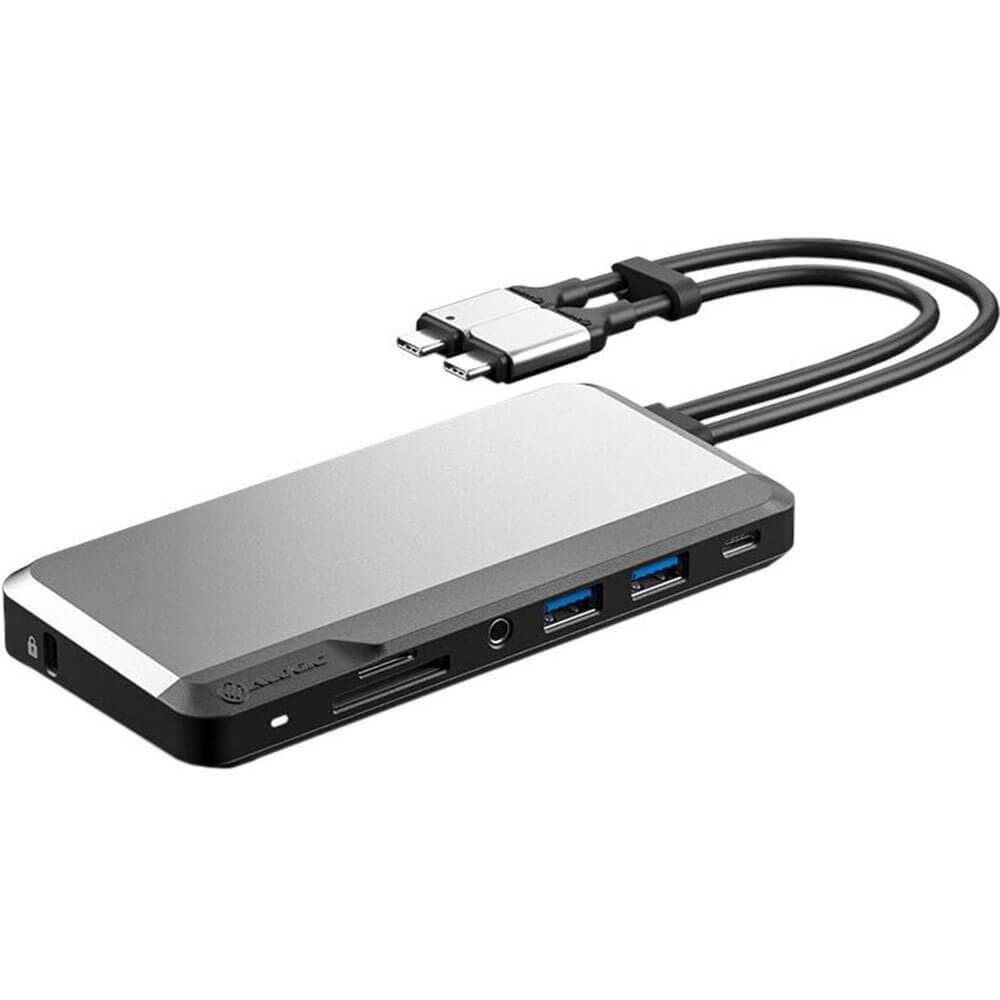 USB разветвитель Alogic Super Dock 10 in 1, серый космос (U2CSH-SGR)
