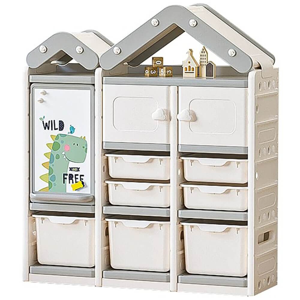 Стеллаж для игрушек UNIX Kids House серый (PSTHOUSE9GY)