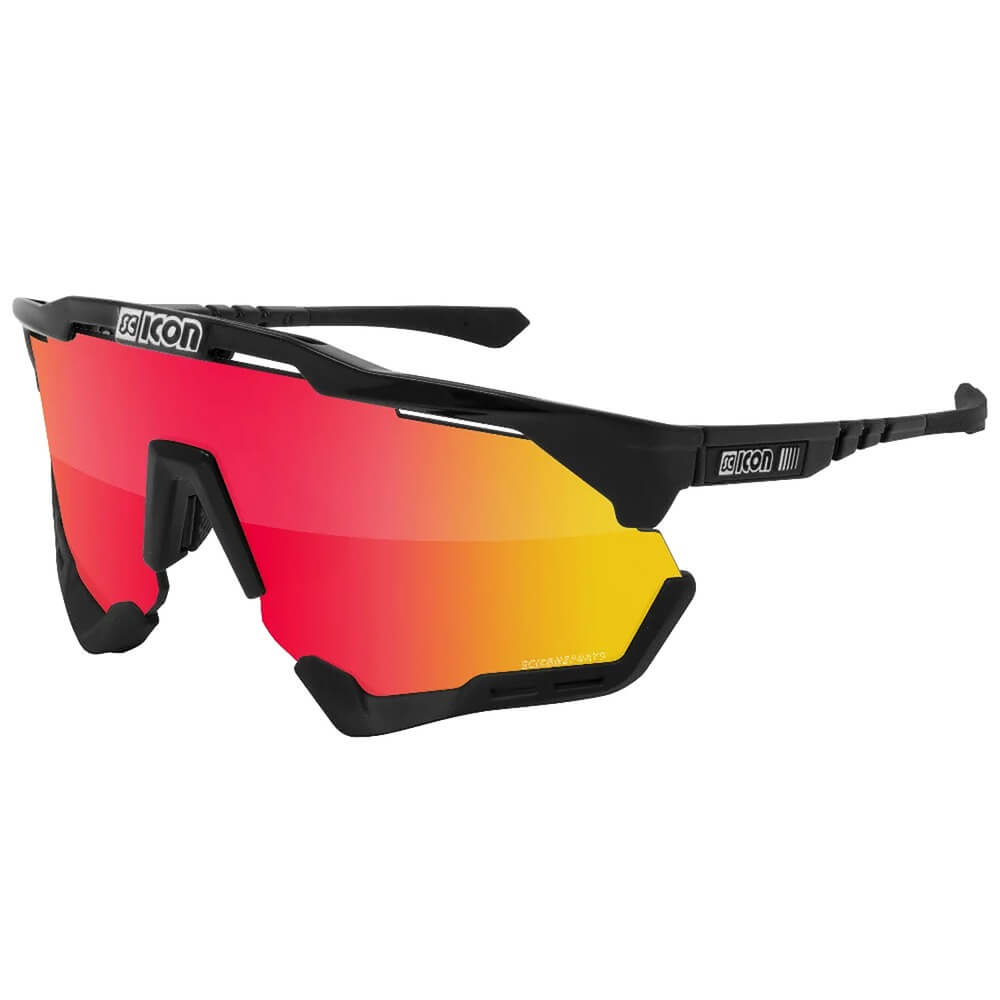 Спортивные очки Scicon Aeroshade XL Black Gloss/Multimirror Red