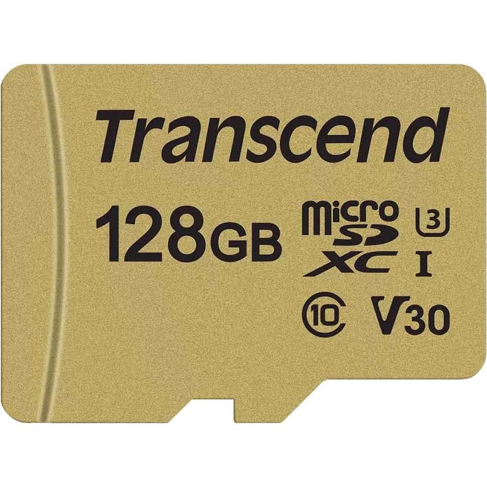 Карта памяти Transcend 500S microSDXC 128GB с адаптером (TS128GUSD500S)