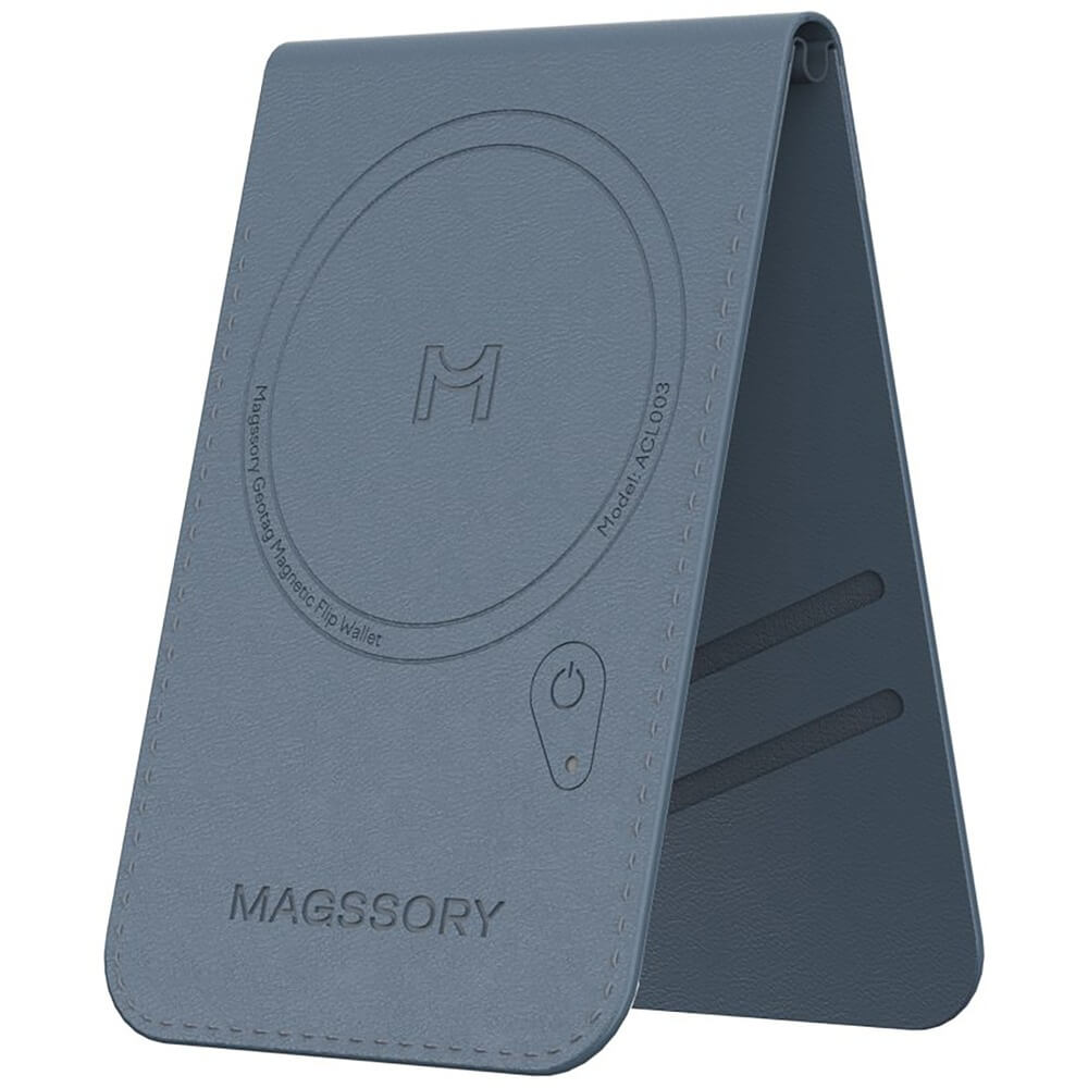 Картхолдер Magssory Geotag Magnetic Flip Wallet с Magsafe кобальт