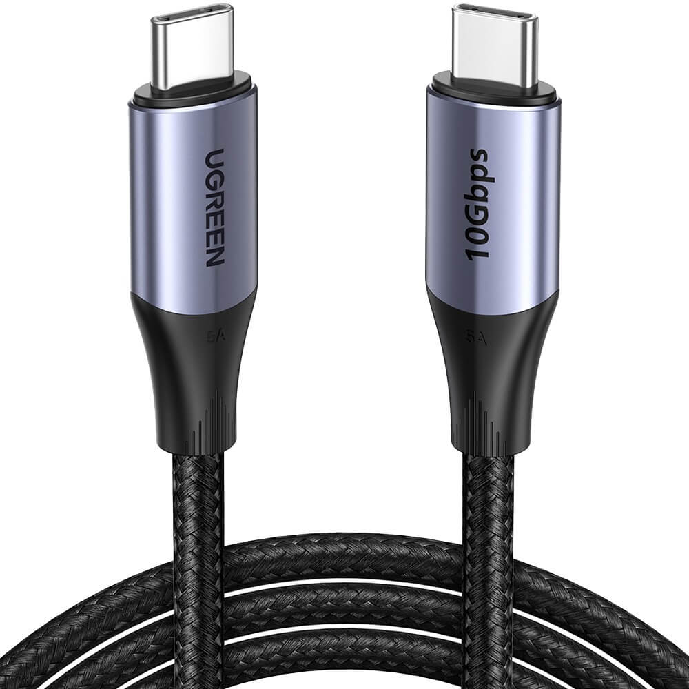Кабель Ugreen USB Type-C, 1 м, чёрный