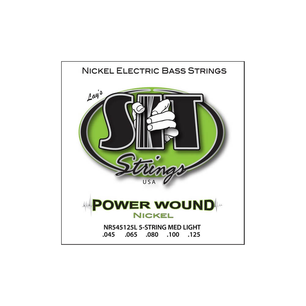 Струны SIT NR545125L Powerwound Nickel Light (45-125)