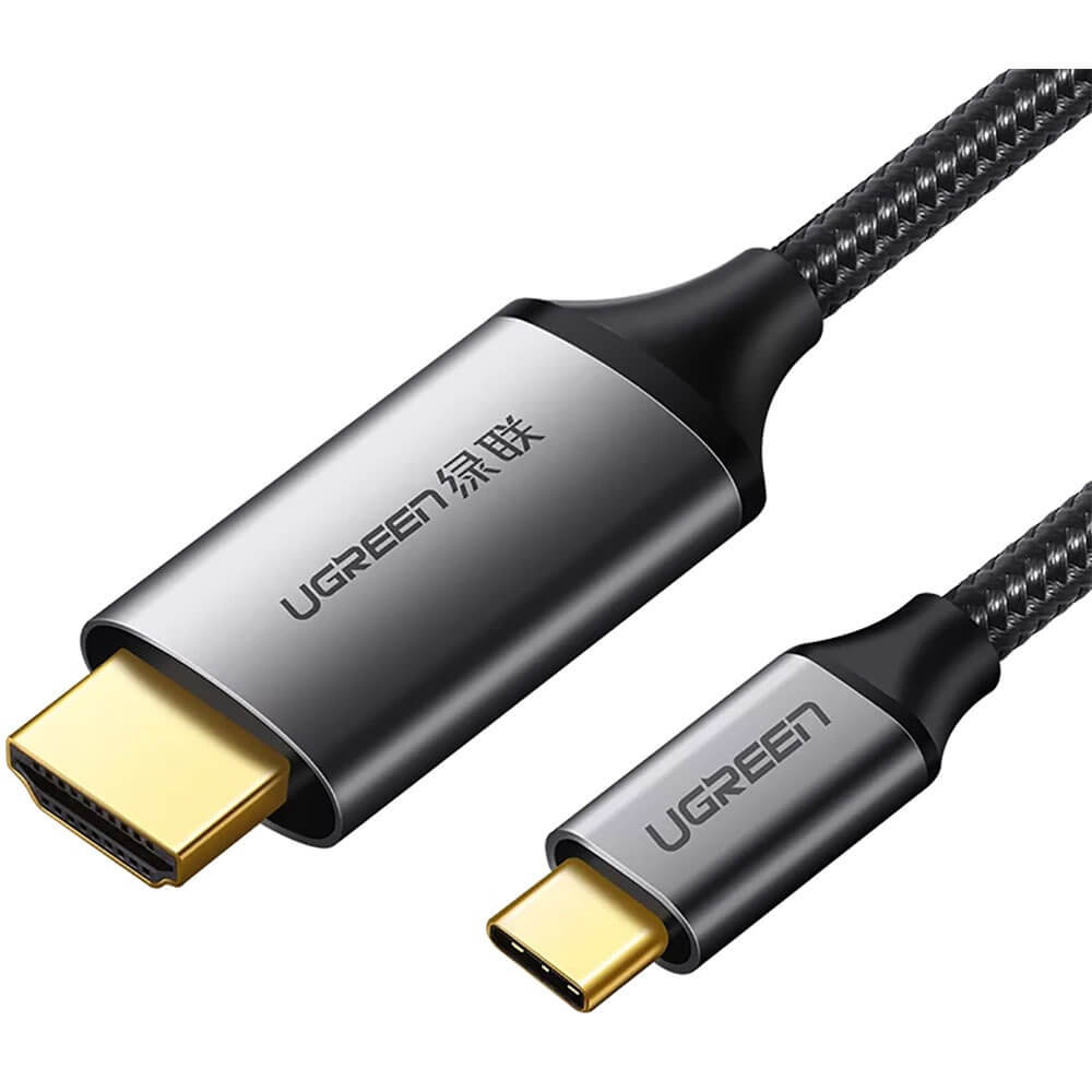 Кабель для компьютера Ugreen 50570 USB Type-C-HDMI 1.5 м, серый/чёрный