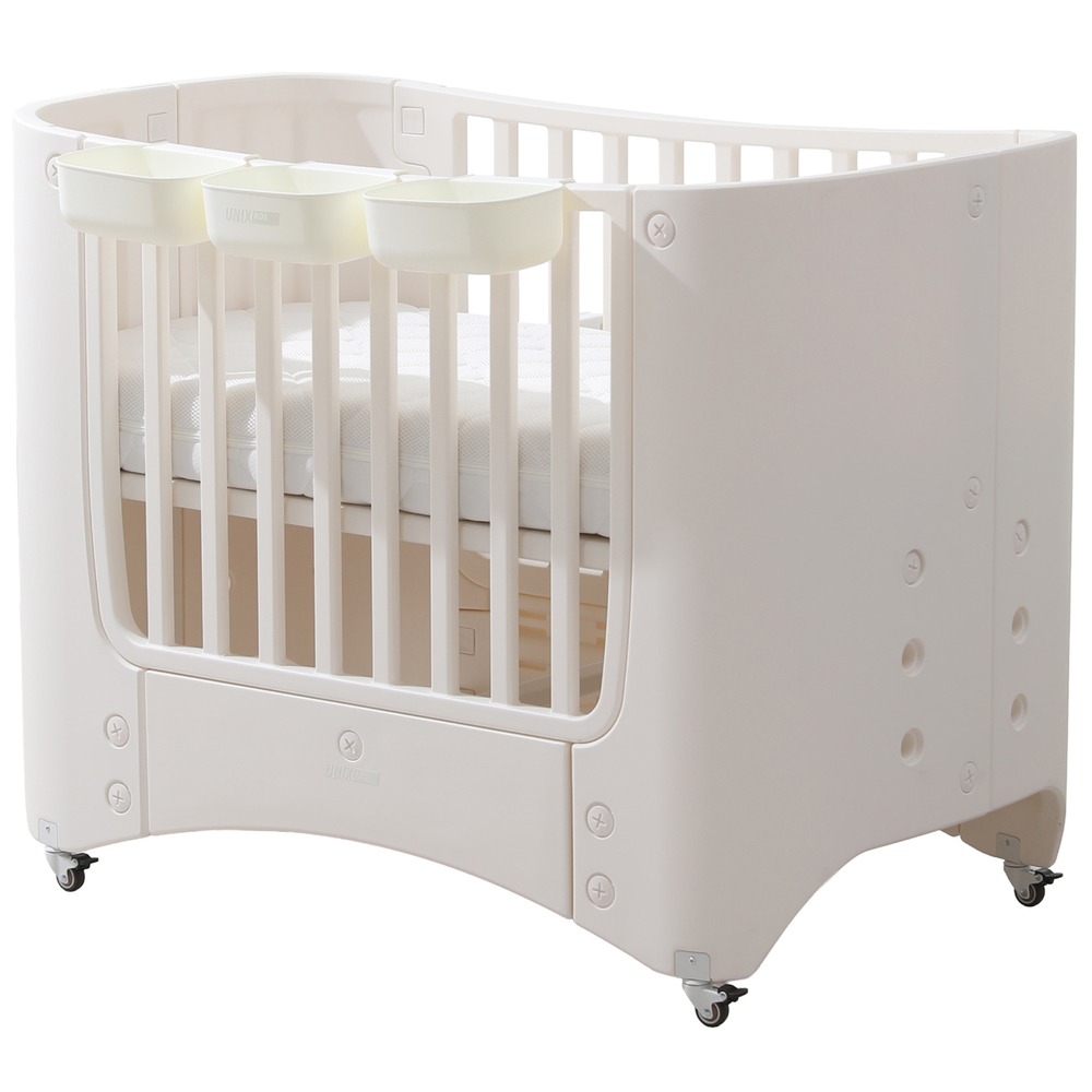 Детская кровать UNIX Kids Premium White PBCRIB3H2TWT