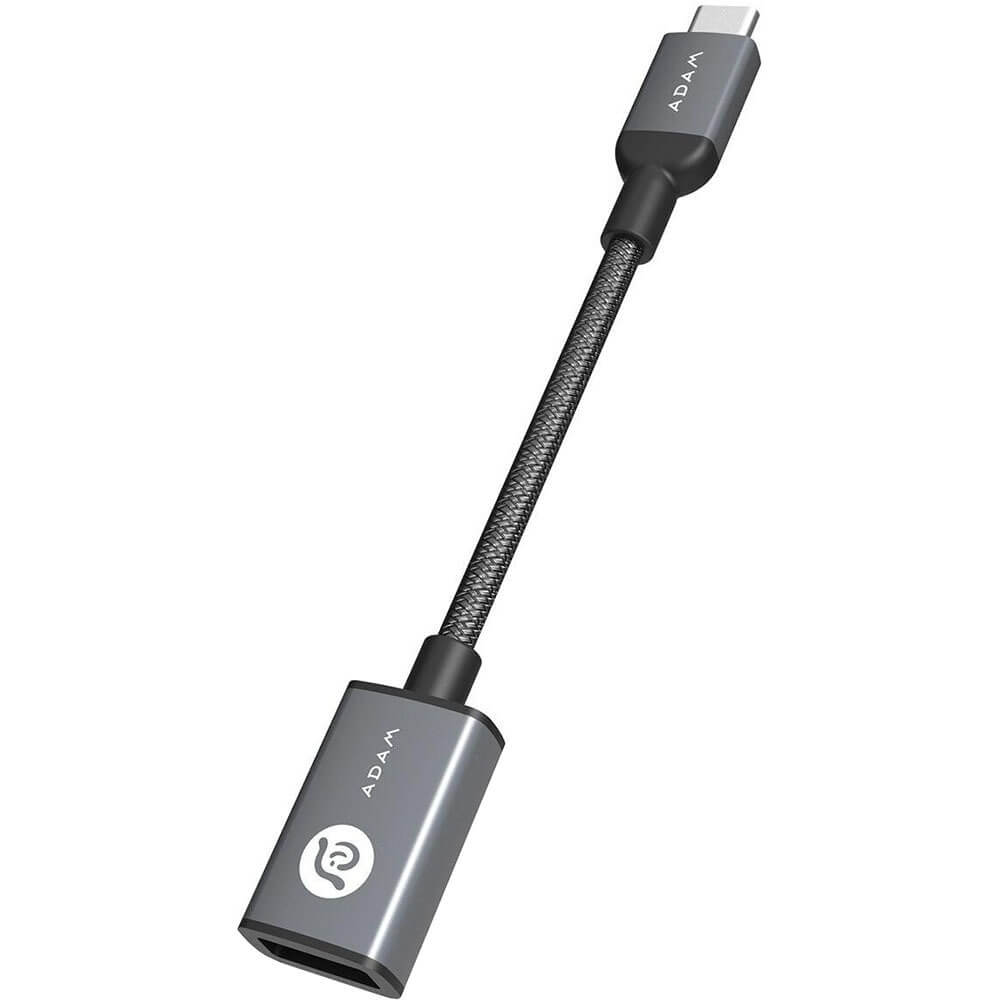 Переходник Adam Elements CASA F13 USB-C-USB 3.0, серый