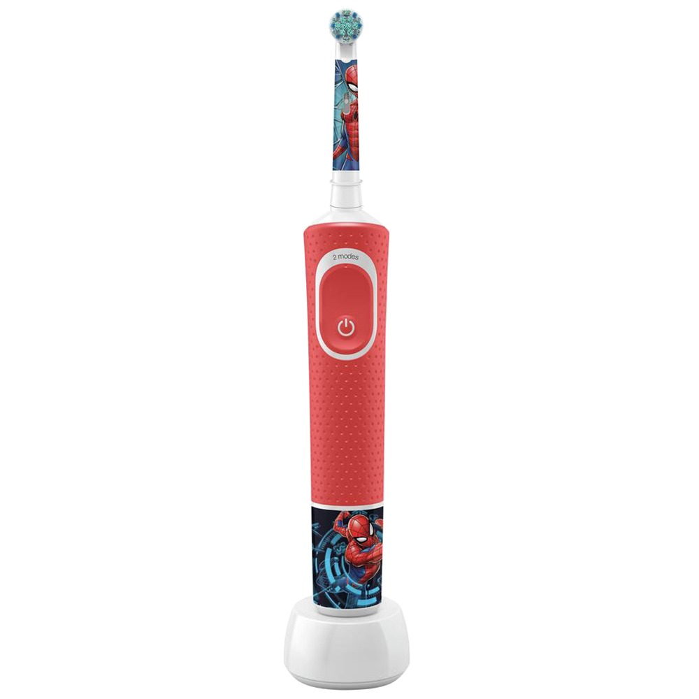 Электрическая зубная щетка Braun Oral-B Vitality Kids D100.413.2K Spiderman, цвет красный - фото 1