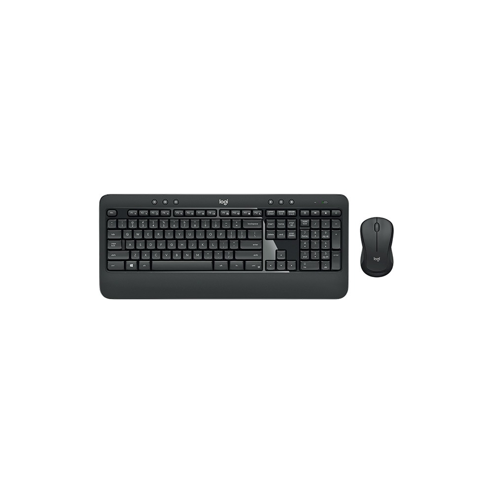 Комплект клавиатуры и мыши Logitech MK540 Advanced черный/черный 920-008686, цвет серый
